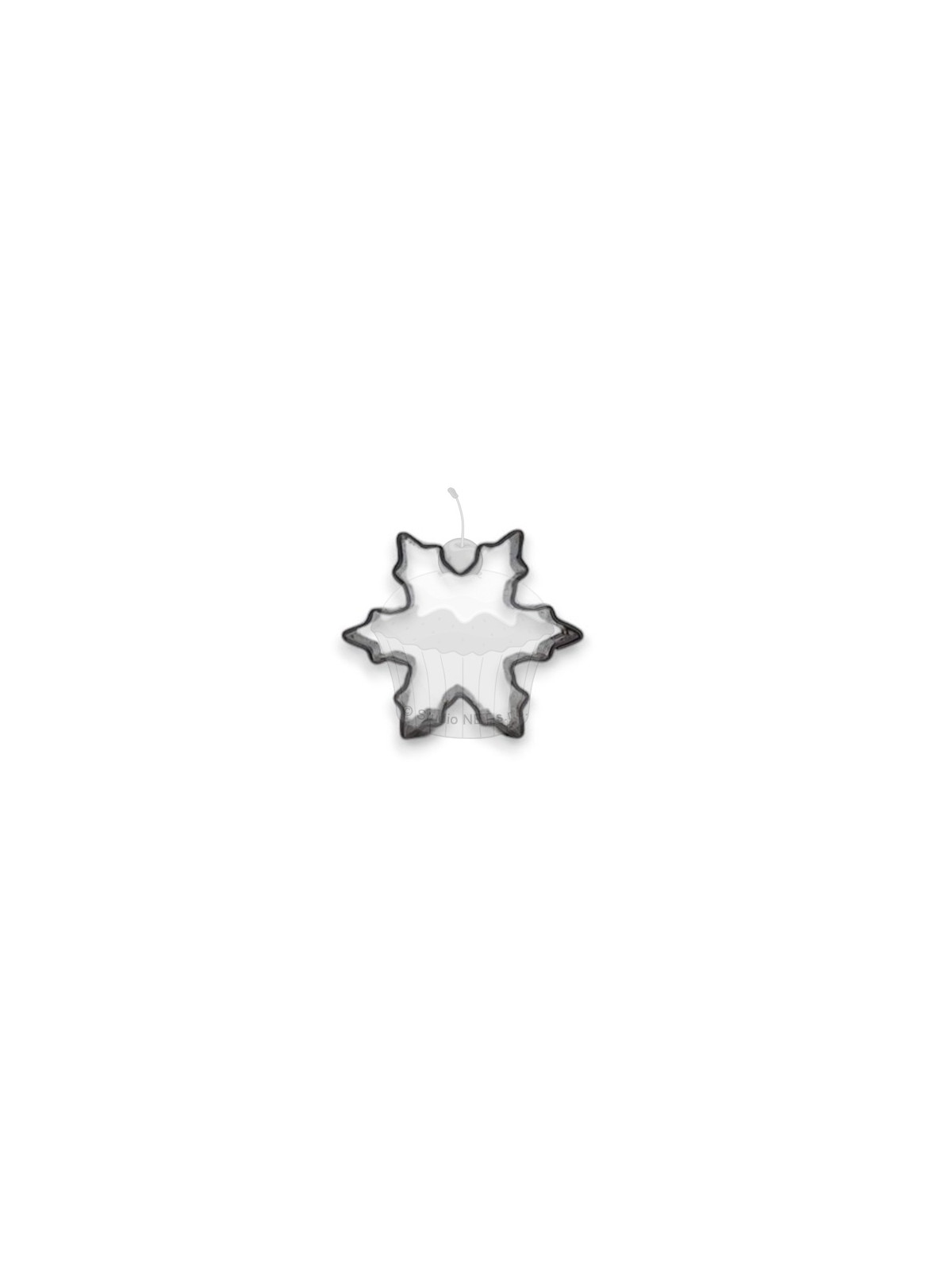 Stainless steel mini cookie cutter - snowflake - 2.5cm