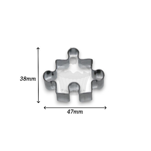 Stainless steel cookie cutter -  puzzle 4,7cm