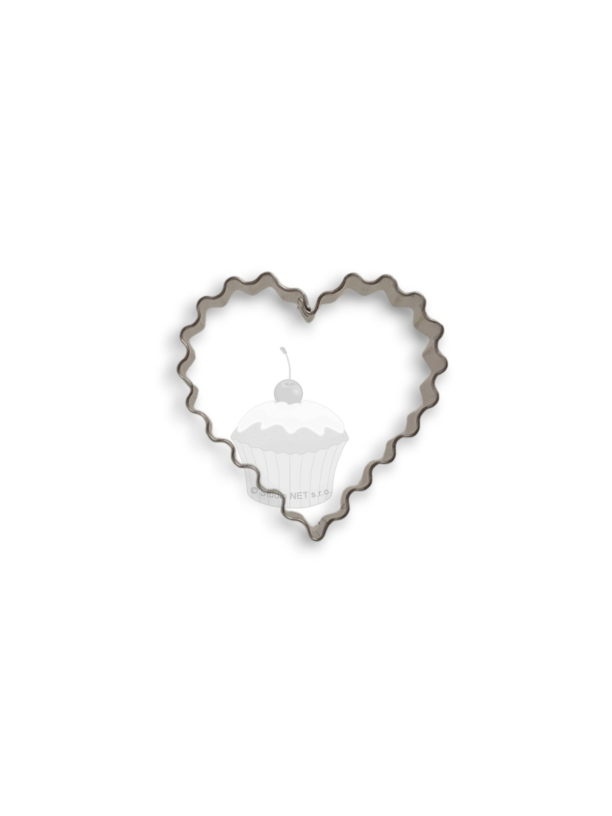 Cookie Cutter - notched heart 5.8cm