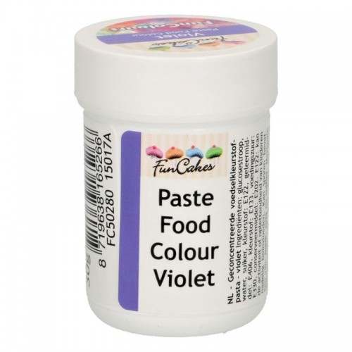 DISCOUNT: FunColours paste food colour - violet - cup 30g