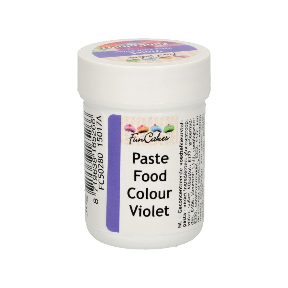 DISCOUNT: FunColours paste food colour - violet - cup 30g