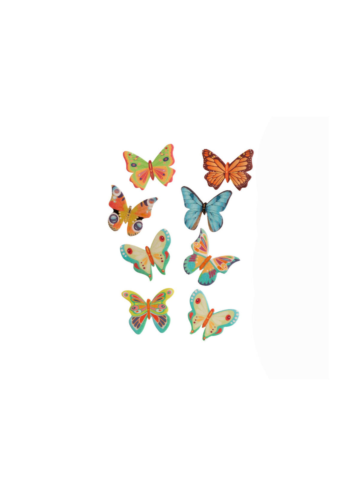 Dekora edible paper - butterflies 8pcs