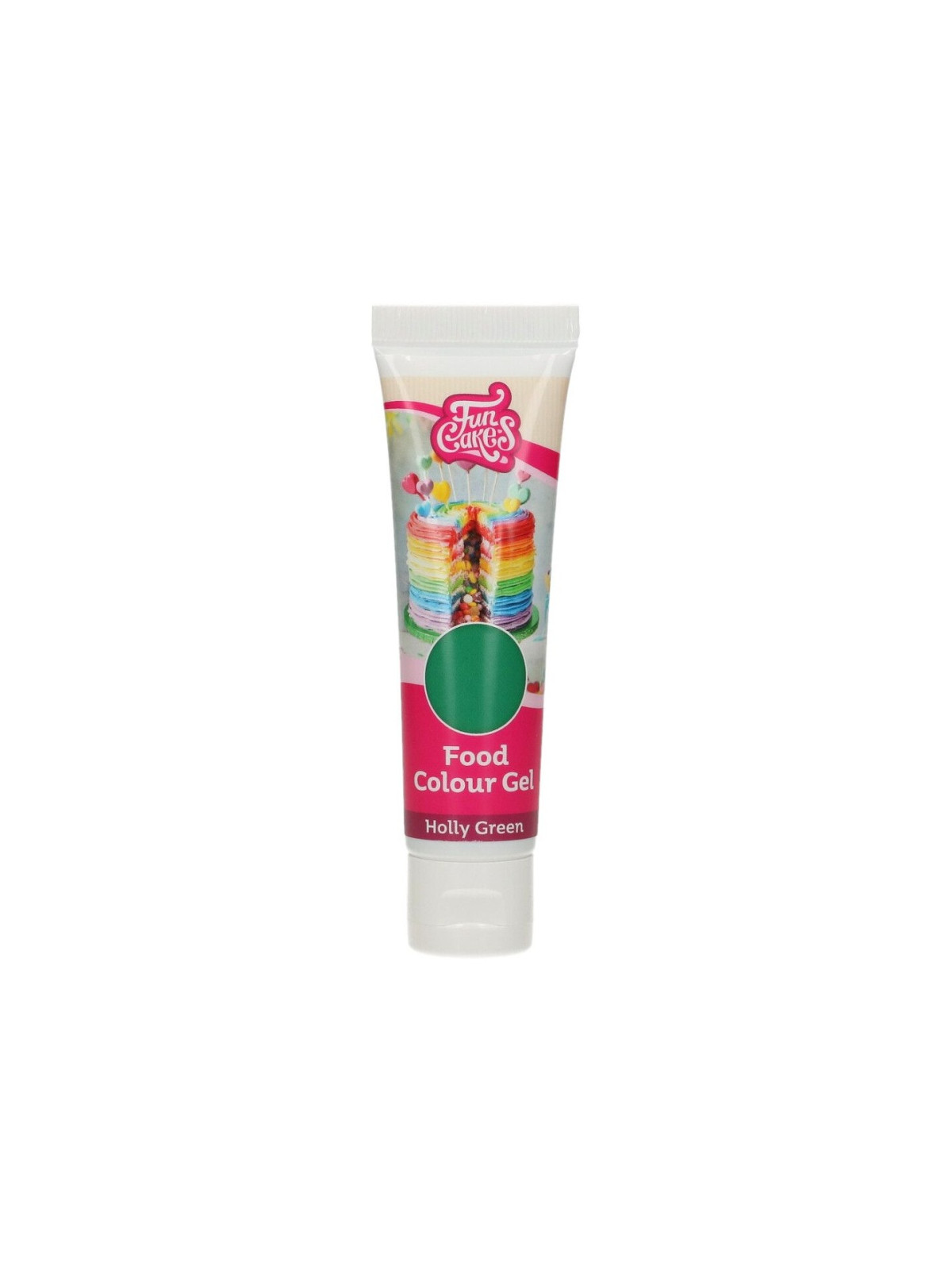 FunCakes edible funcolours gel -  Holly Green 30g