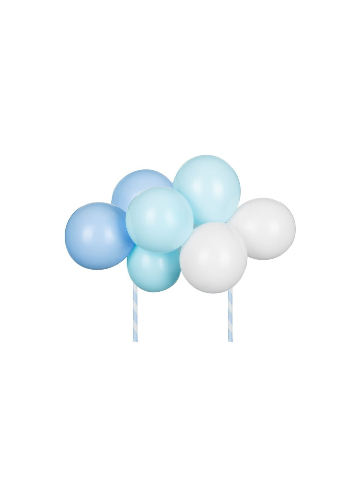 PartyDeco - Tortenaufsatz - blaue Luftballons