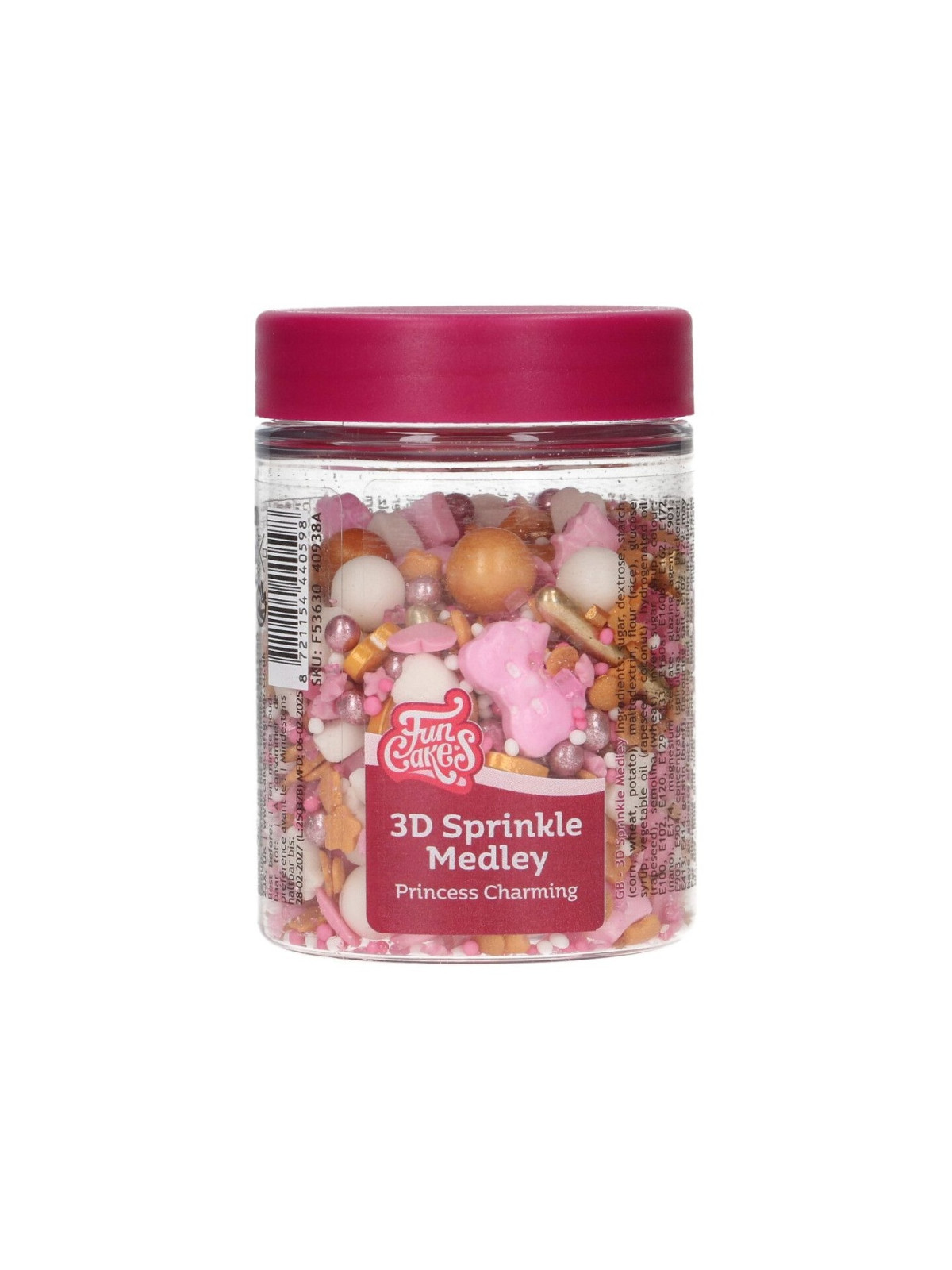FunCakes 3D Mieszanka posypki - urocza księżniczka - 70g