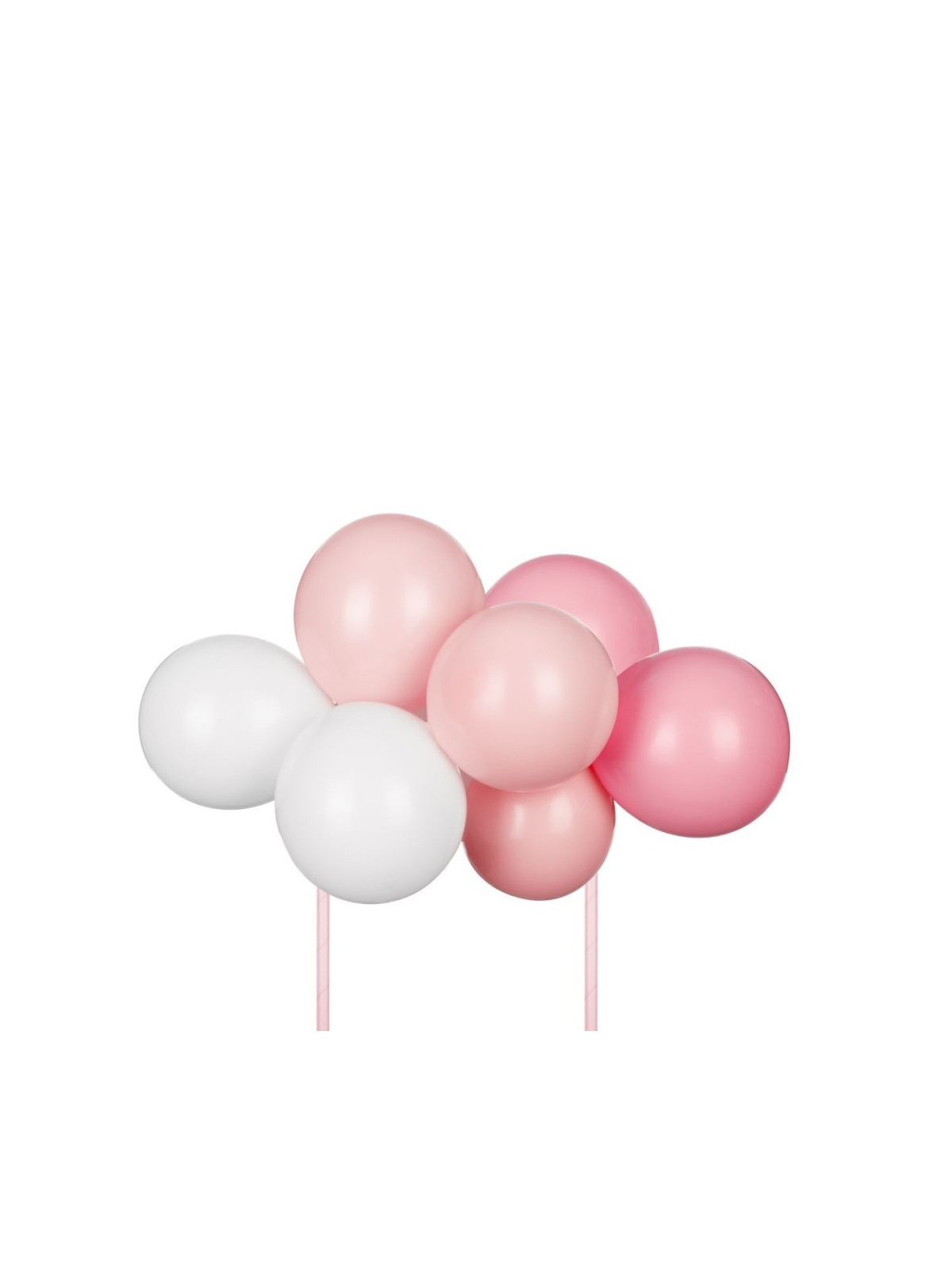 PartyDeco - ozdoba do tortu - balony różowe