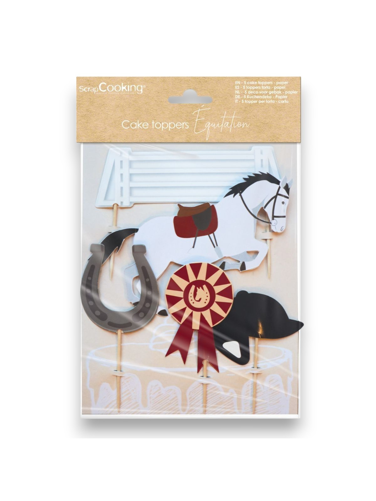 Scrapcooking Cake Decoration - Horse Sports / Equestrianism