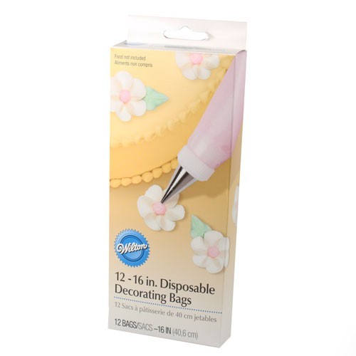 Wilton Disposable Decorating Bags 40cm 12pcs