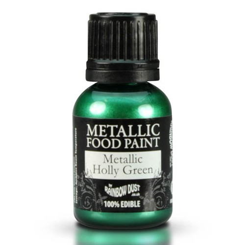 RD Metallic Food Paint Metallic Holly Green 25ml