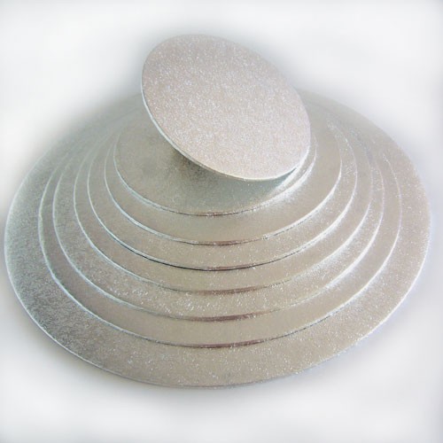 FunCakes Round Cake Board Silver 22cm/4mm