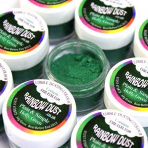 Prachová barva cesmínová zelená Rainbow - Holly Green
