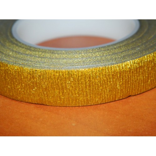 Aranžovací ovinovací páska - zlatá 12mm