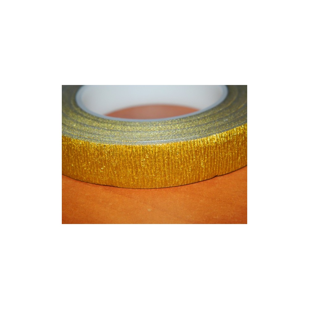Aranžovací ovinovací páska - zlatá 12mm