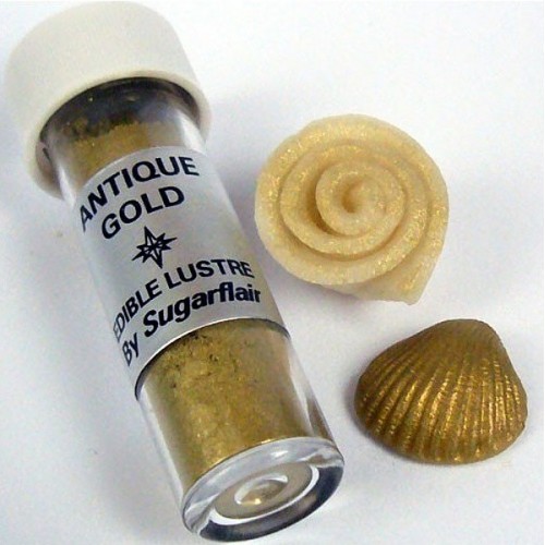 Sugarflair Powder Pearl Colour - Gold - Antique Gold 2g