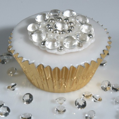 House of Cake - Transparent edible jelly diamonds 10mm