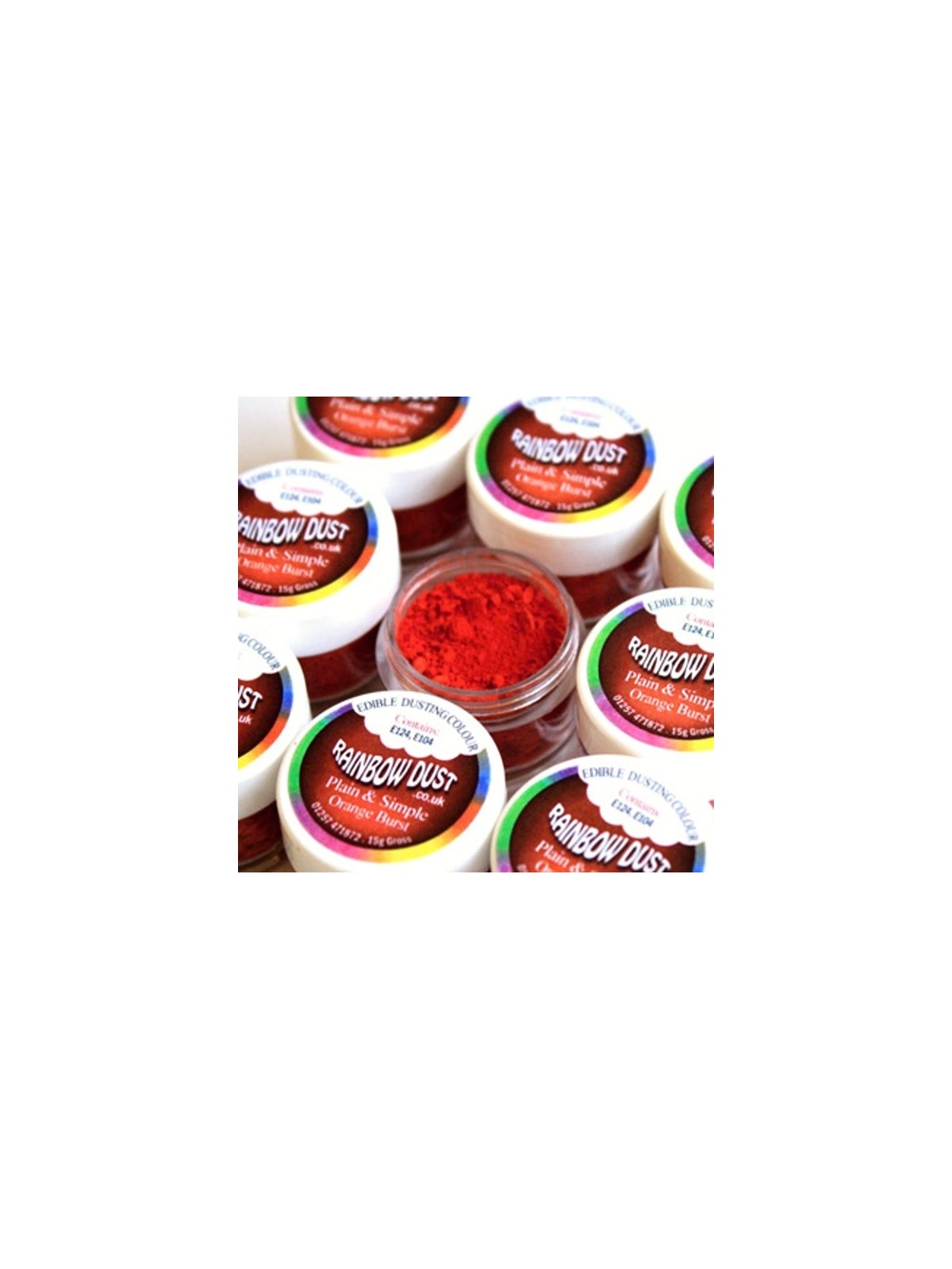 Rainbow Dust Powder Colour - Orange Burst 2.5g