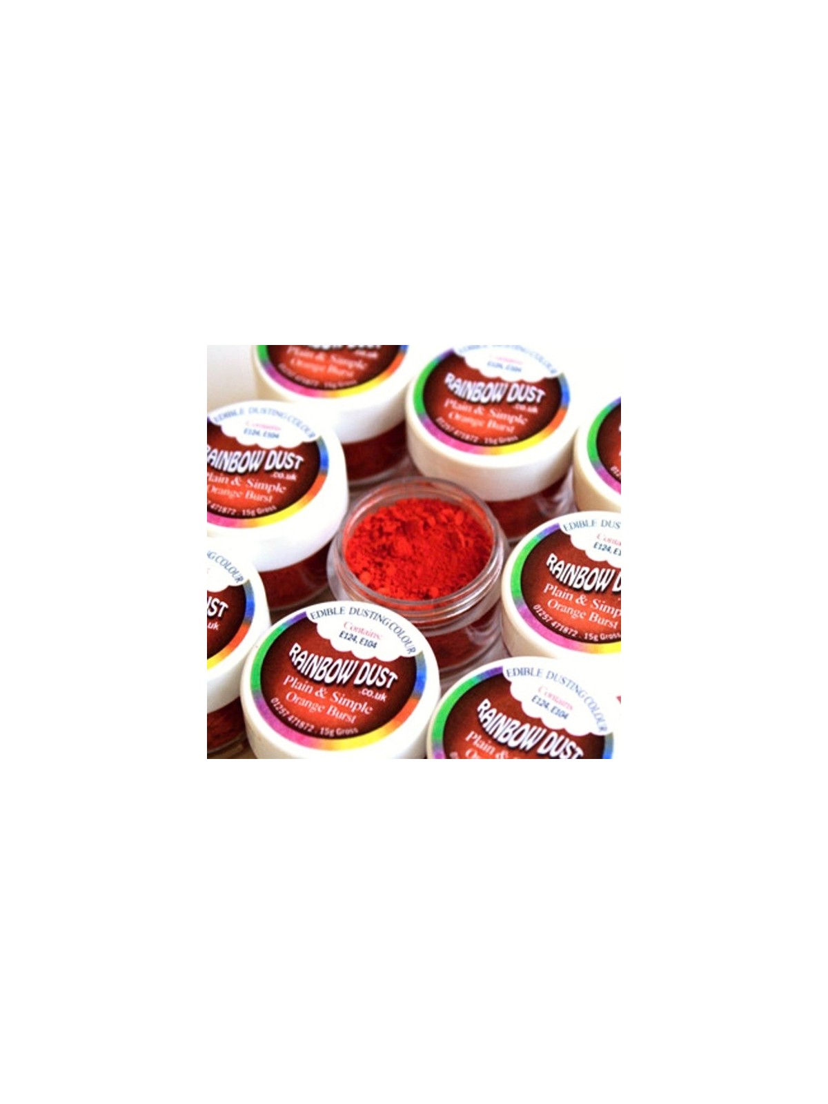 RD Prachová barva červenooranžová - Orange Burst 2,5g