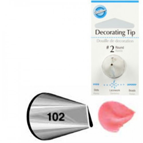 Wilton petal decorating tip - #102 rose petal