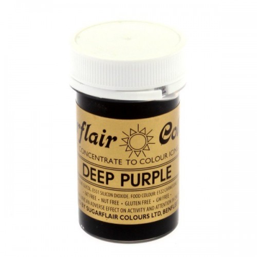 Barwnik żelowy Sugarflair - ciemny fioletowy - Spectral Deep Purple - 25g.