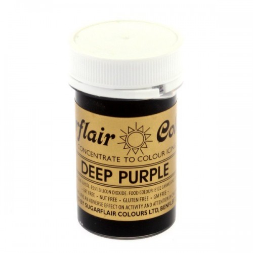 Sugarflair gelová barva - tmavá purpurová - Spectral Deep Purple - 25g