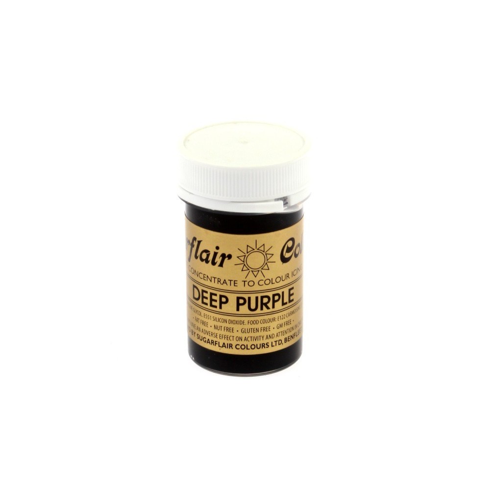 Sugarflair Gelfarbe - dunkles Violett - Spektral Deep Purple - 25g