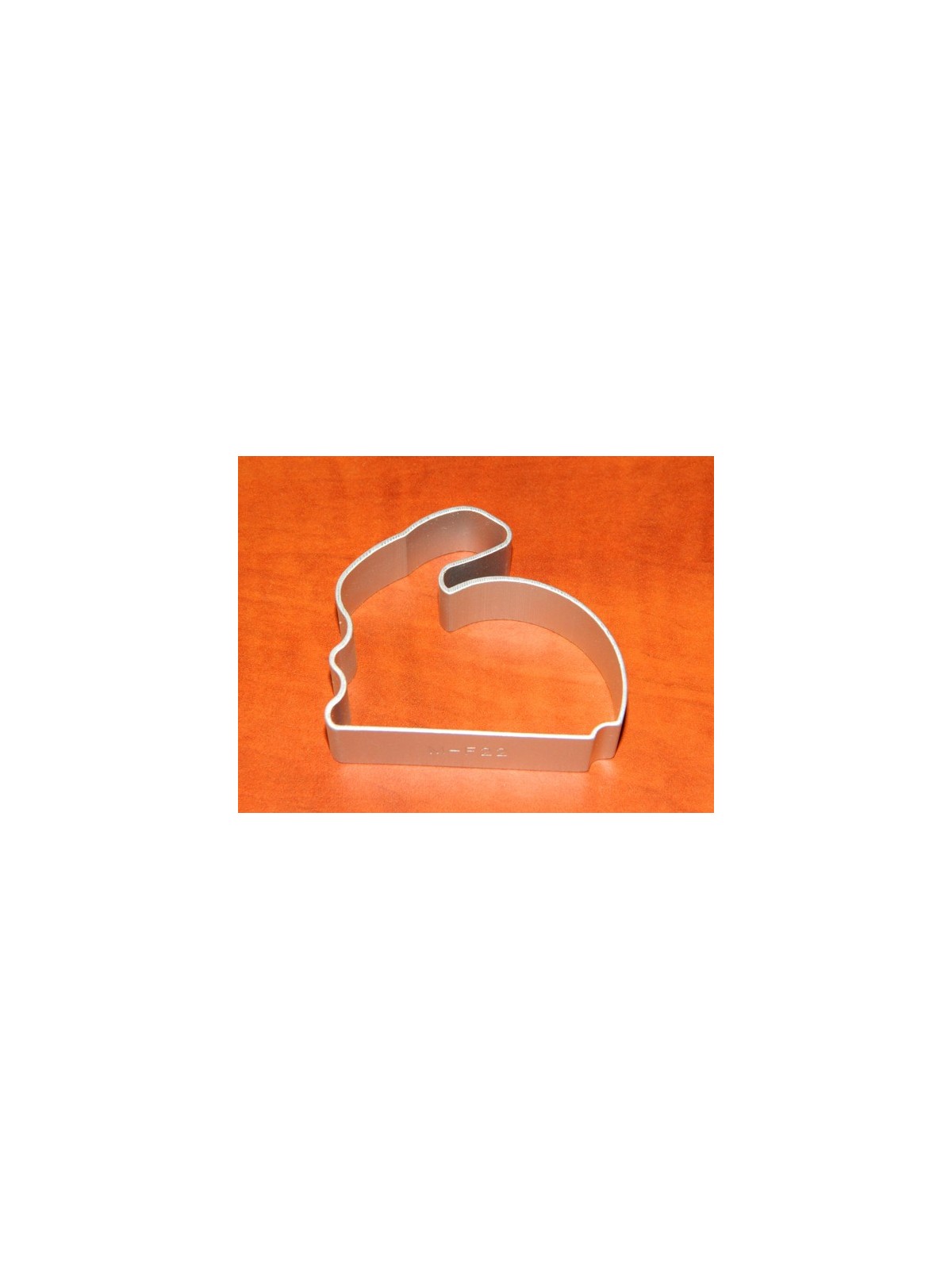 Metal cookie cutter bunny