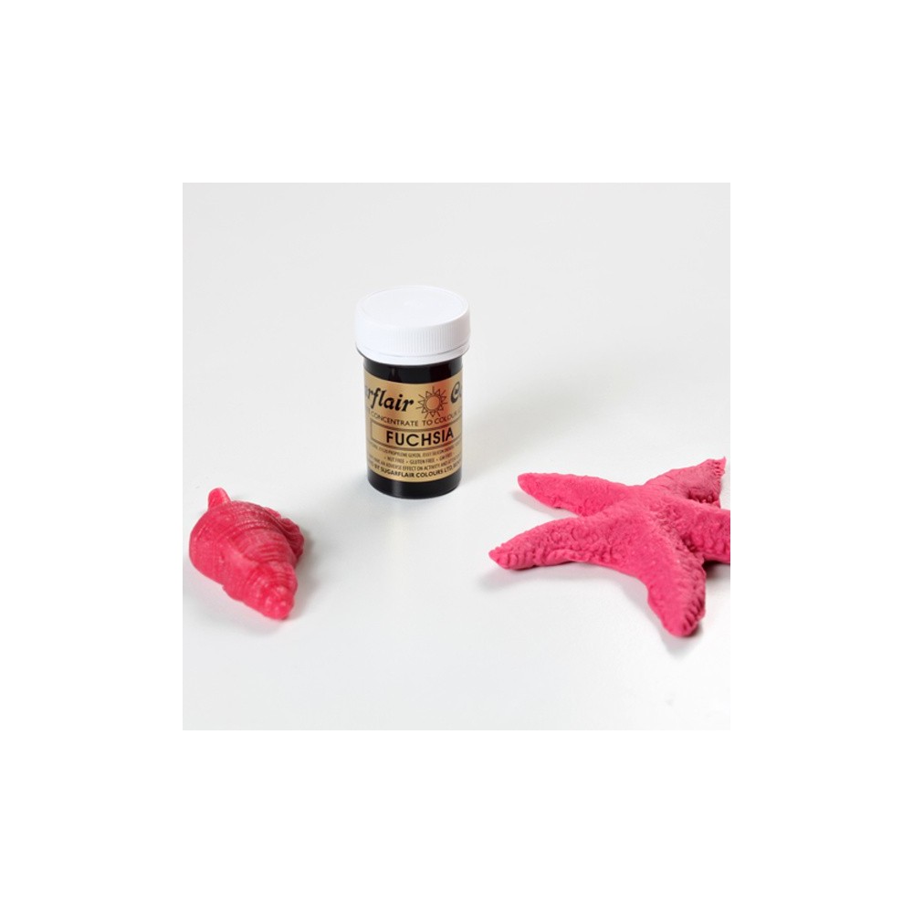 Sugarlair gelová farva - ružová - Fuchsie - 25g