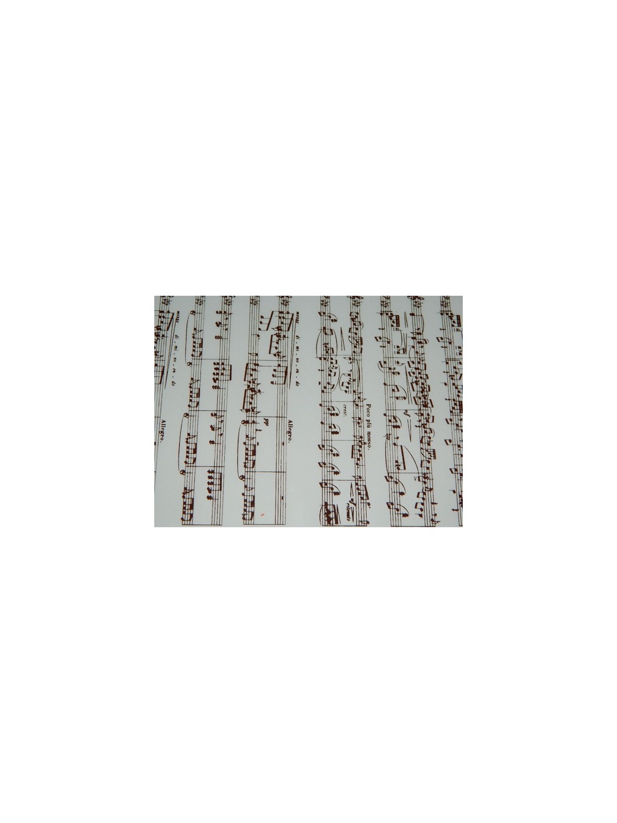 P.C.B Transfer sheet for chocolate music dark "Notes de Musique" 40x25cm