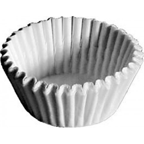 Pastry baskets 2.8 x 1.6cm mini - white - 100 pcs