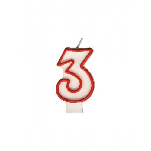 Party Numeral candle - 3