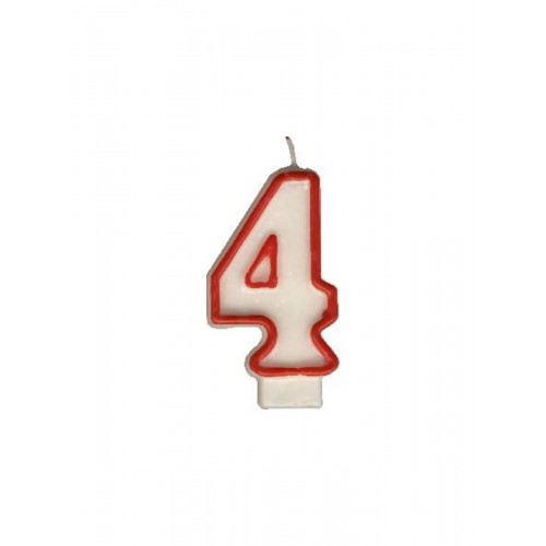 Party Numeral candle - 4