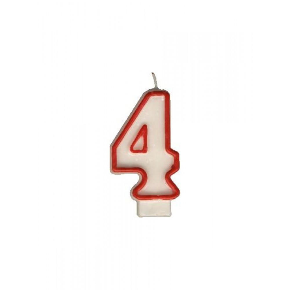Party Numeral candle - 4