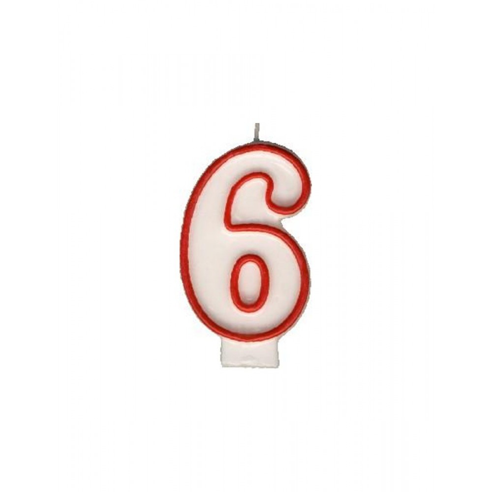 Party Numeral candle - 6