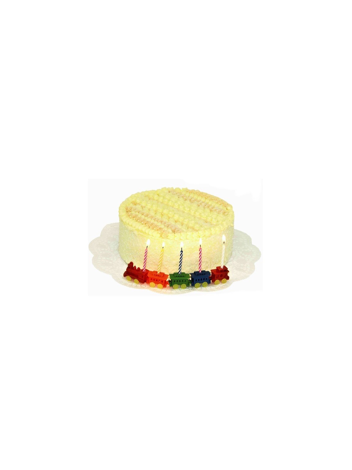 Birthday candles with a train - 5 pcs