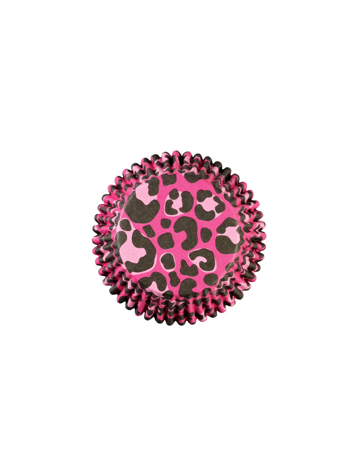 Wilton cukrárske košíčky - ružový leopard  - 36ks 