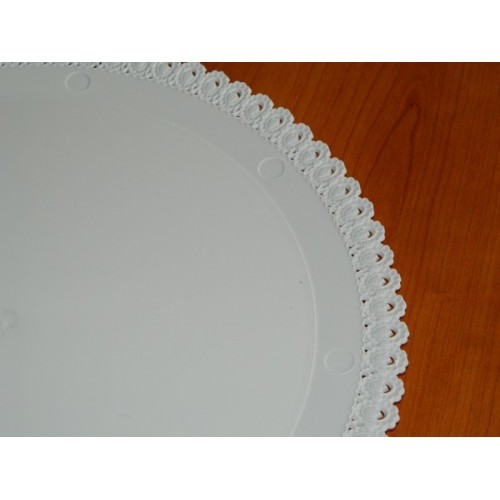 Alcas - Plastic tray for cake - round 28cm