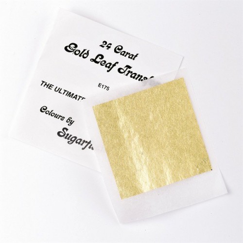 Sugarflair Gold Leaf - zlatý lístek - 24  karátů