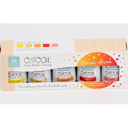 SK Professional COCOL Cocoa Butter Colouring - teplé odstíny 5ks