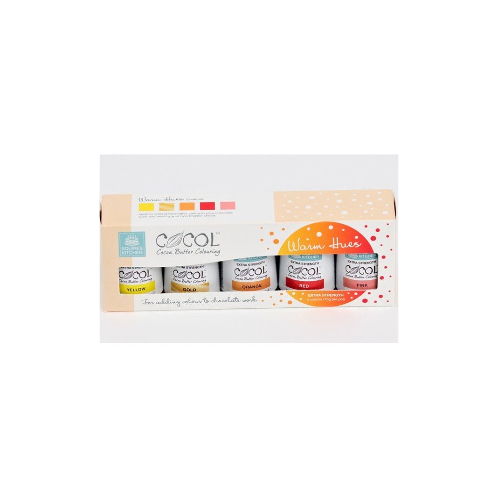 SK Professional COCOL Cocoa Butter Colouring - warm shades 5pcs