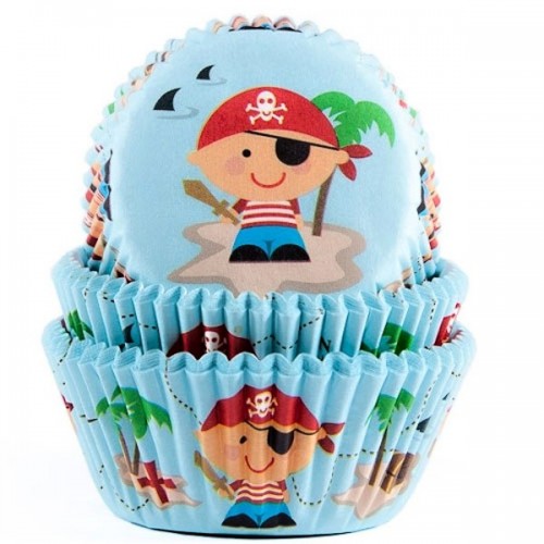 HoM Baking cups Pirate - pk/50