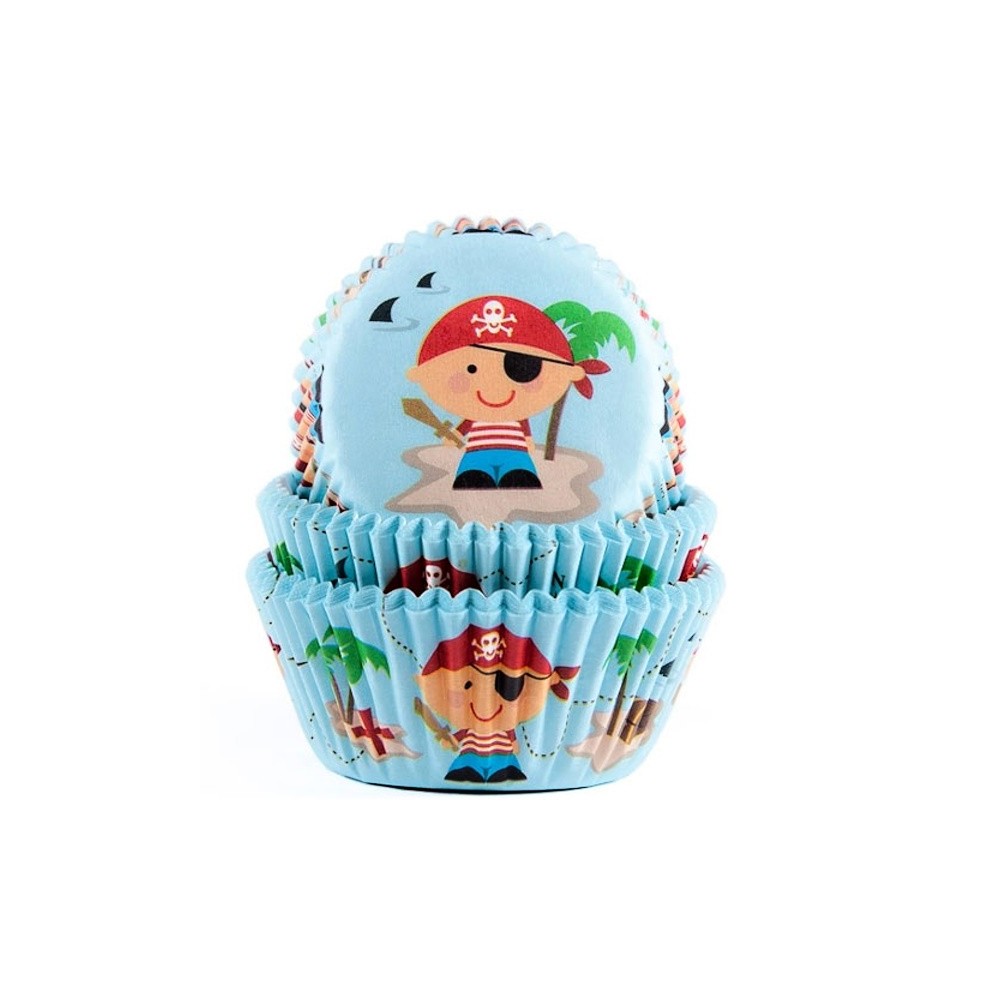 HoM Baking cups Pirate - pk/50