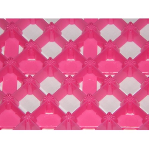 Pink stamping pad - small decorative square.