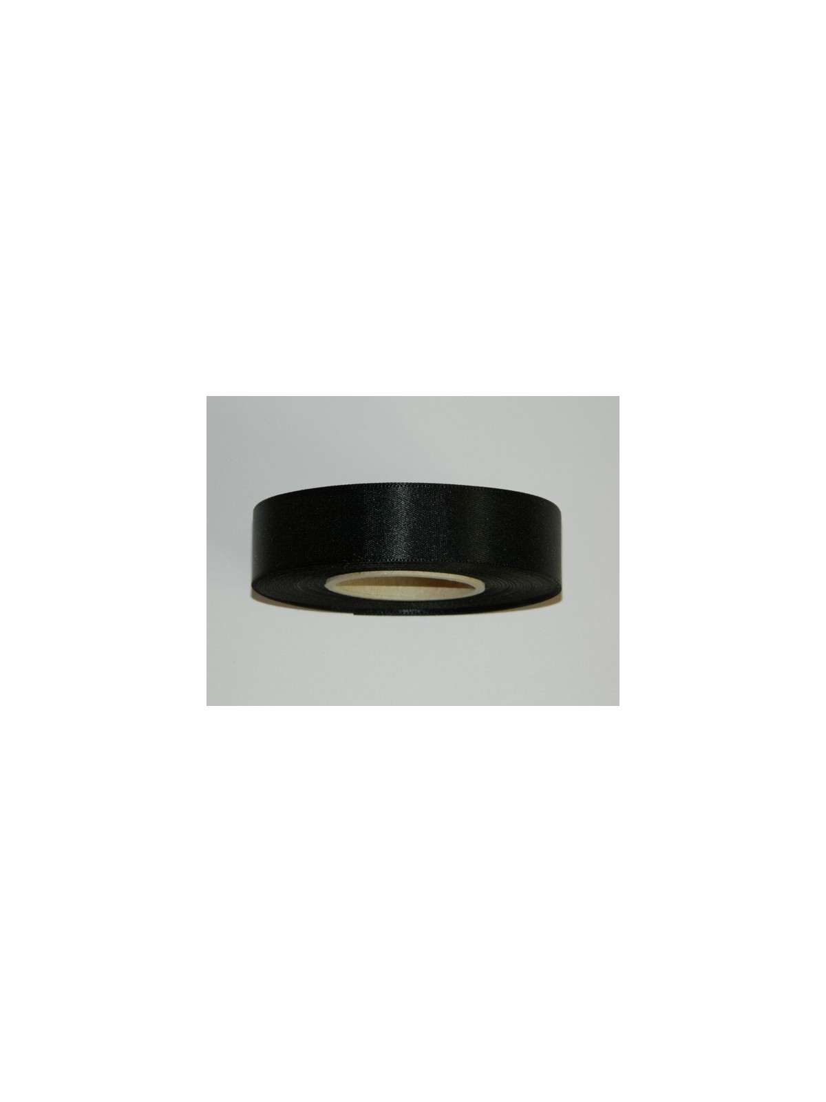 Satin ribbon - black 20m / 24 mm