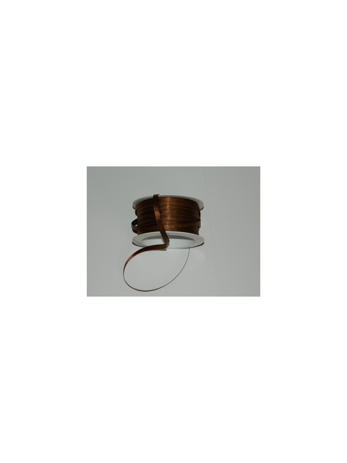 Satin ribbon - brown 20m / 5 mm 