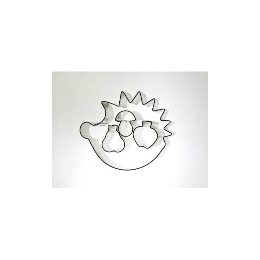 Set of cookie cutters - Hedgehog large + mini 3