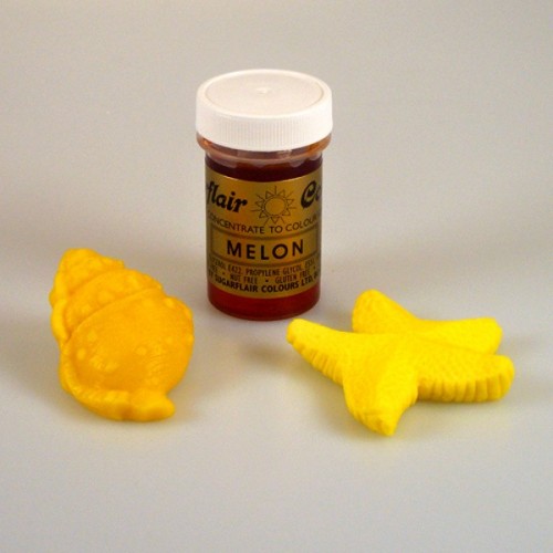 Żel Sugarflair kolor - żółty - Melon 25g