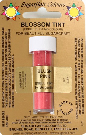 Sugarflair - prachová barva - růžová - BLUSH PINK 7ml