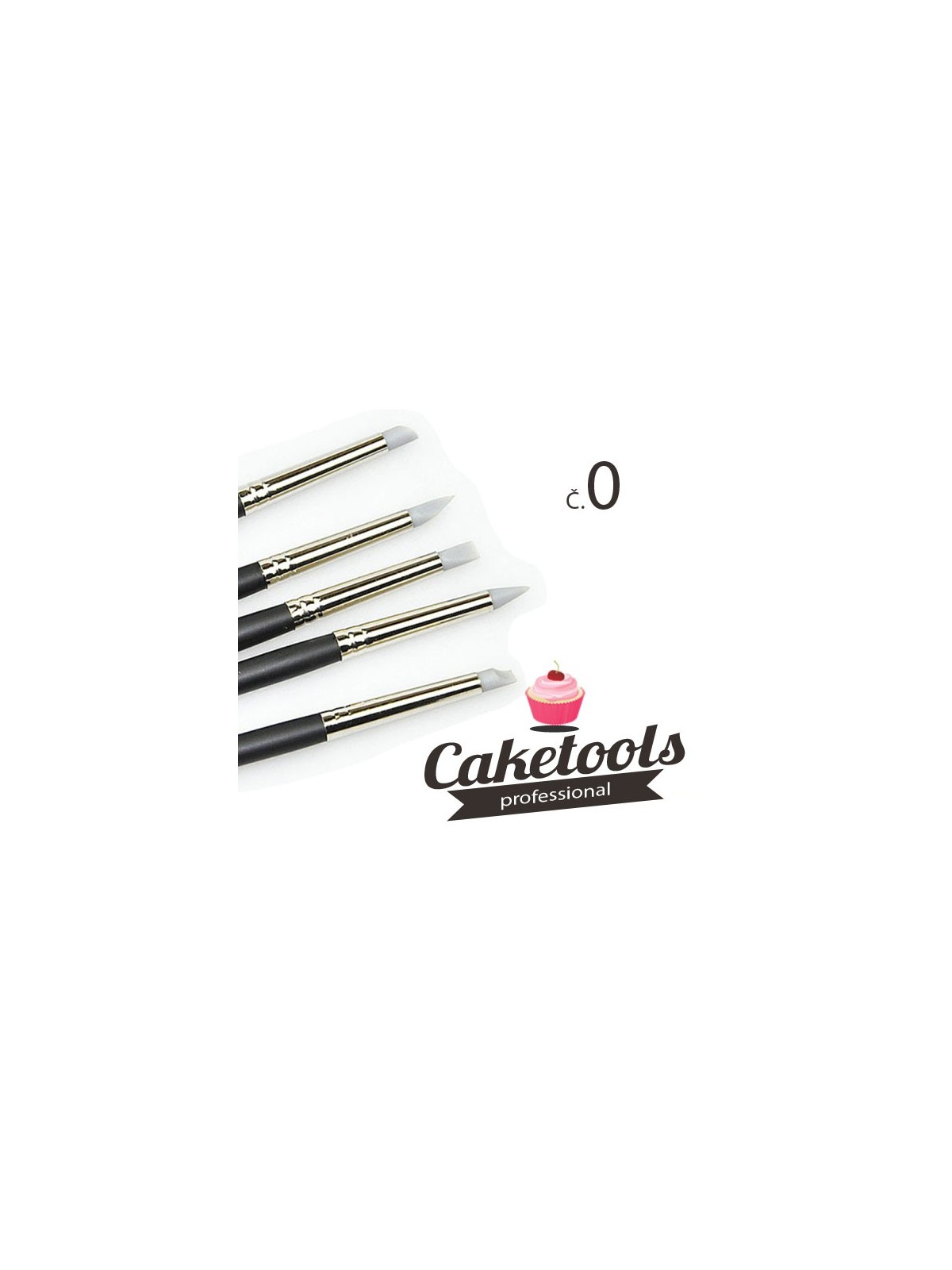 Caketools - set silikónových štetiek - veľ.0