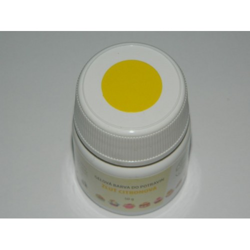 Food color gel - lemon yellow - 50g