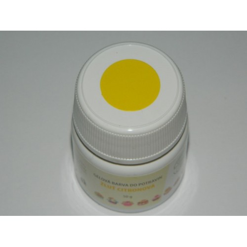 Gel color to food - yellow lemon - 50g